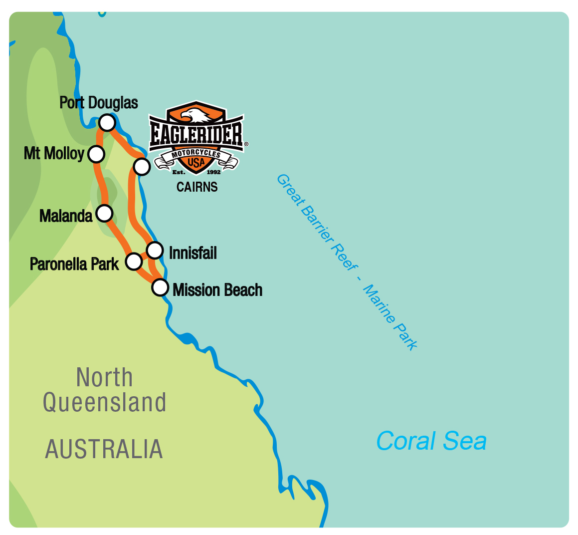 Far North Scenic Loop - Self Drive Motorcycle Tour (CNS)